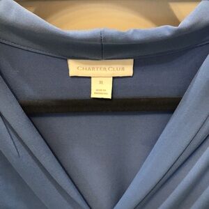 Charter Club XL blue top
